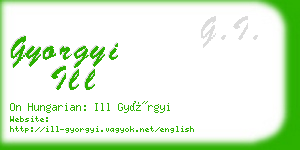 gyorgyi ill business card